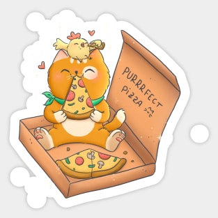 Pizza Cat Sticker